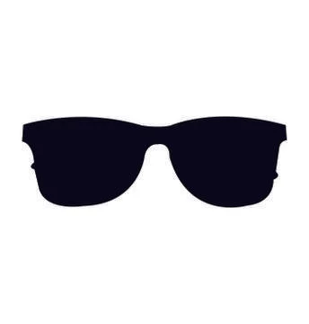 Black shades front Stock Illustration