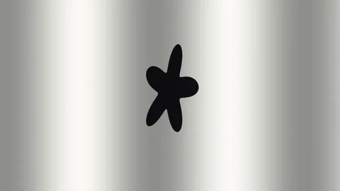 Black shape on metallic background in simple design Stock Footage 338170913