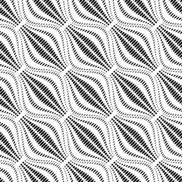 Black shapes from dots on white background Stock Illustration