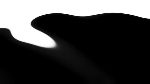 Black shapes morph on white background. transforming fluid objects movement UHD. Stock Footage 121796418