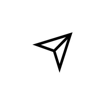 Black share vector line art icon Stock Illustration