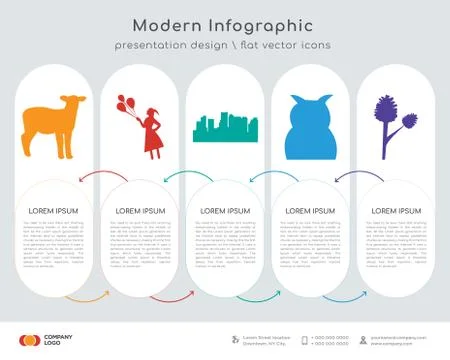 Black sheep infographics design Stock Illustration