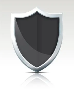Black Shield Stock Illustration