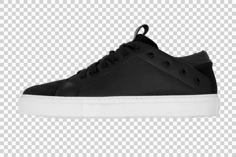 Black shoe side Stockfoto's