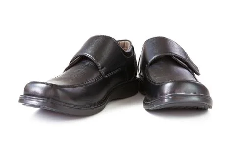 Black shoes isolated Stock Photos
