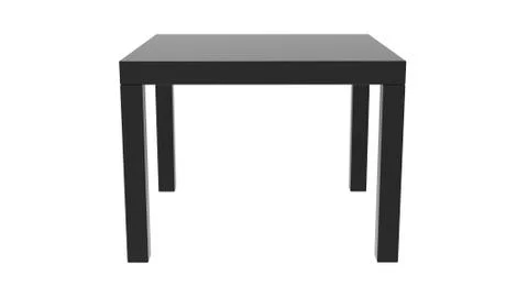 Black Side Table Stock Illustration