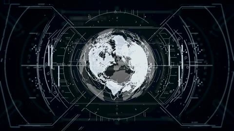 Black Sight Hi Tech Earth Video stock 92179037