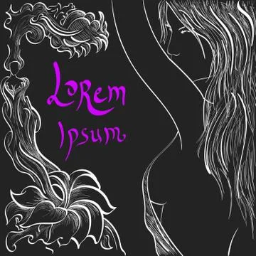 Black Silhouette background Stock Illustration