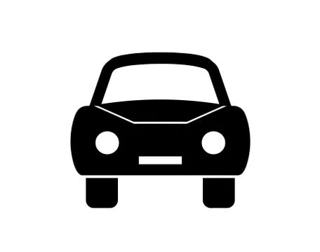 Black silhouette car vector Stock Illustration
