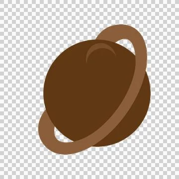 Black Silhouette Of A Circle With Two Curved shape handles Illustration