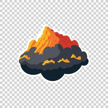 Black Silhouette Of A Cloud floating shape plain weather Stock Illustration