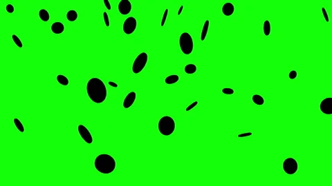 Black silhouette coins falling down on green background. Stock Footage 339044867