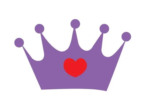 A black silhouette of a five-pointed crown is displayed against a white backg 스톡 일러스트
