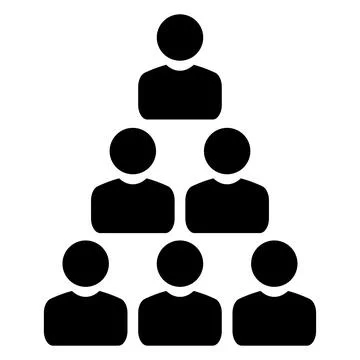 Black Silhouette of People Group Vector Element Stock Illustration