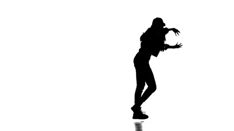 hip hop dance silhouette wallpaper