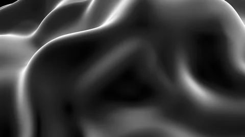 Black silk evolving 3d background loop Stock Footage 93350462