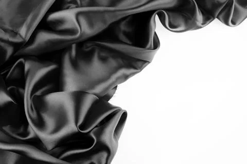 Black silk Stock Photos