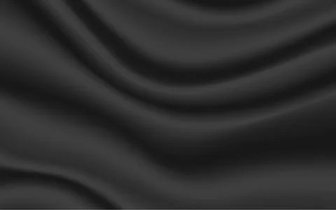 Black silk satin background smooth texture background Stock Illustration