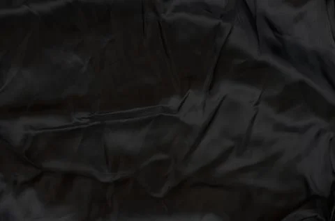 Black  silk textile surface Stock Photos