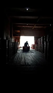 Black siluit Foto stock
