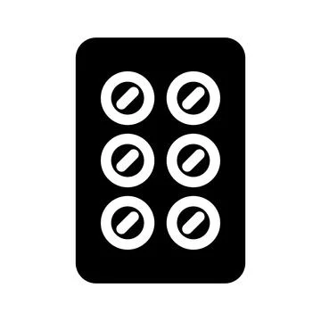 Black Simple Electrical Power Socket Icon with Six Outlets Illustrazione stock