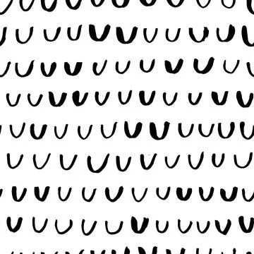 Black simple scale element vector seamless pattern Illustrazione stock