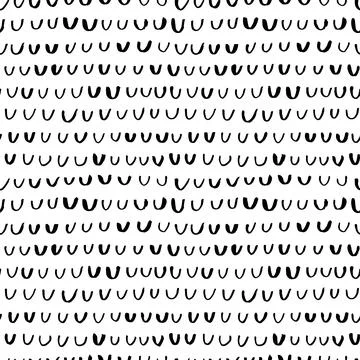 Black simple scale element vector seamless pattern Stock Illustration