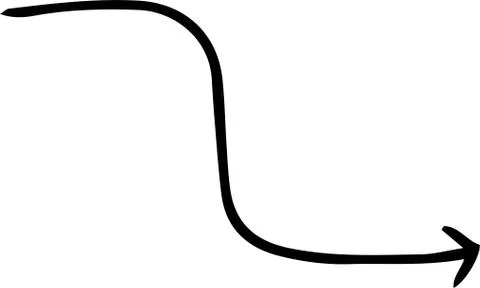 Black Simple thin arrow variation illustration Stock Illustration