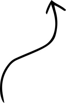 Black Simple thin arrow variation illustration Stock Illustration