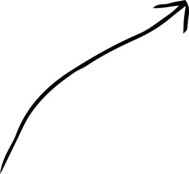 Black Simple thin arrow variation illustration Illustrazione stock