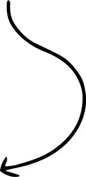 Black Simple thin arrow variation illustration Stock Illustration