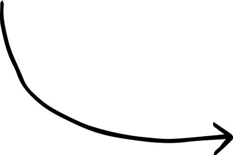 Black Simple thin arrow variation illustration Illustrazione stock