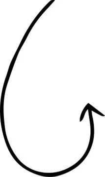Black Simple thin arrow variation illustration Illustrazione stock