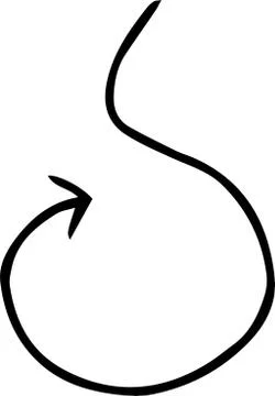 Black Simple thin arrow variation illustration Stock Illustration