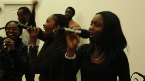 Black Singers Stock Footage 10898611