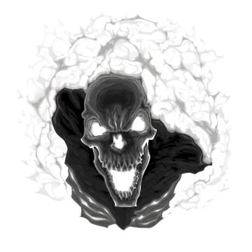 Black skeleton. Stock-Illustration