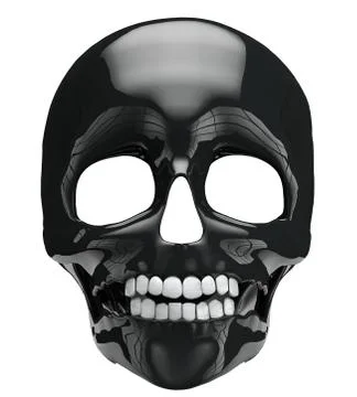 Black skull Stock Illustration