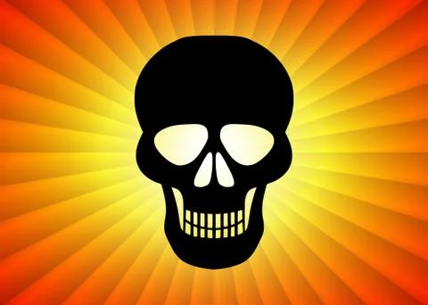 Black Skull Stock Illustration