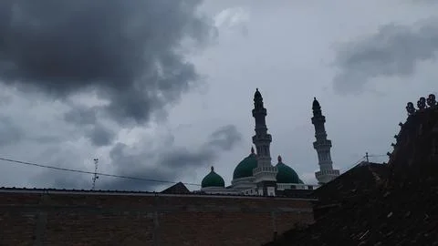 Black sky is going to rain 스톡 사진