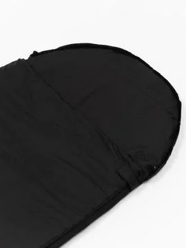 Black sleeping bag full shape with hood Photos