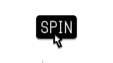 Black Slot machine spin button icon isolated on white background. 4K Video Stock Footage 233975071