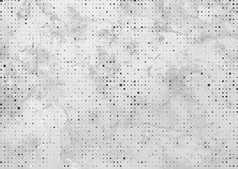 Black small square dots on abstract grunge grey background Stock Illustration
