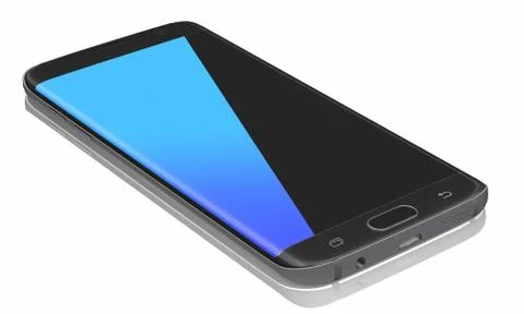 Black Smartphone Edge Stock Illustration