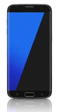 Black Smartphone Edge Stock Illustration