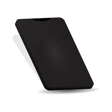 Black smartphone isolated Stock Illustration
