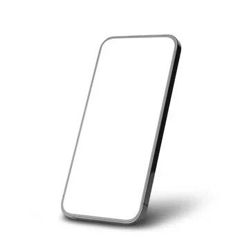 Black smartphone mock-up template for your design Stock Illustration