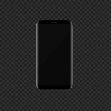 Black Smartphone with modern design Stock Illustration
