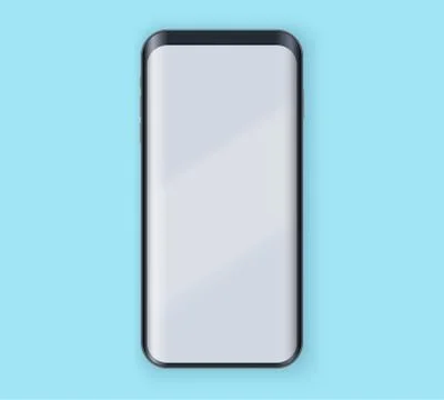 Black Smartphone presentation example mockup 스톡 일러스트