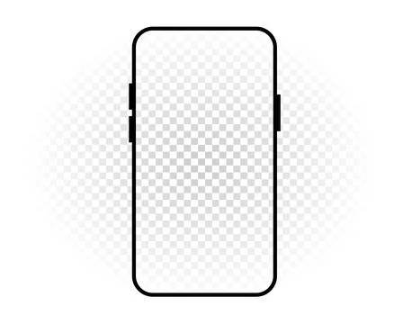 Black smartphone template Stock Illustration