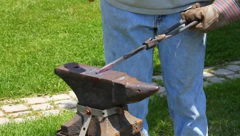 A Black Smith Stock Footage 6231861